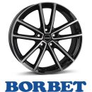 Borbet W 8,0X19 5/114,30 ET48 Black Polished Glossy