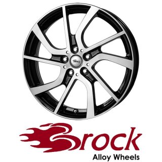 Brock eB1 5X19 5/112 ET28 Schwarz Front-poliert