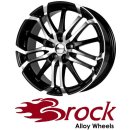 Brock B26 8X18 5/112 ET45 Schwarz Front-poliert