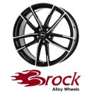 Brock B38 8X18 5/112 ET44 Schwarz Front-poliert