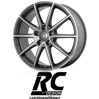 RC-Design RC32 9X18 5/112 ET21 Himalaya-Grey Front-poliert