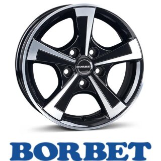 Borbet CWT 6,0X15 5/112 ET30 Black Polished Glossy