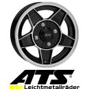ATS Classic-ATS 8x13 4/100 ET1 Diamant-Schwarz Frontpoliert