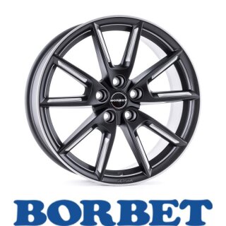 Borbet LX19 8,0x19 5/112 ET40 Black matt Silver Spoke Rim