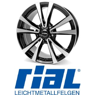 Rial M12X 8x19 5/112 ET30,5 Diamant-Schwarz Frontpoliert