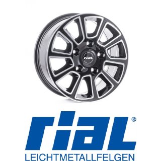 Rial Transporter 2 7,5x18 5/130 ET52 Diamant-Schwarz Frontpoliert