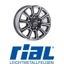 Rial Transporter 2 7,5x18 5/130 ET52 Diamant-Schwarz...