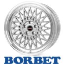 Borbet B 7,0x17 4/100 ET25 Silver Rim Polished