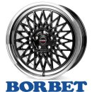Borbet B 8,0x17 5/112 ET35 Black Rim Polished