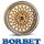 Borbet B 8,0x17 5/112 ET45 Gold Rim Polished