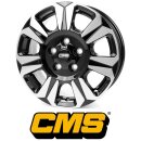CMS C31 6,5x17 5/160 ET60 Diamant Schwarz Glanz
