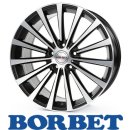 Borbet BLX 8,5x20 5/112 ET30 Black Polished matt