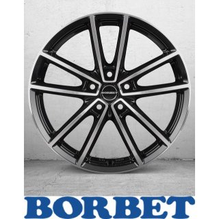 Borbet W 8,5x21 5/112 ET45 Black Polished Glossy