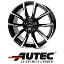 Autec Astana 9x21 5/112 ET45 Schwarz poliert