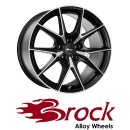 Brock B40 9x19 5/112 ET58 Schwarz Front-poliert