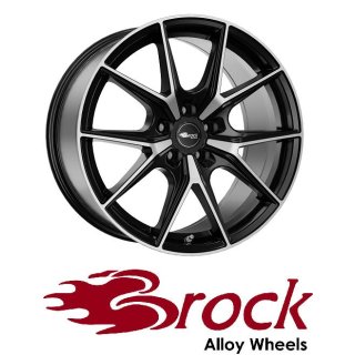 Brock B40 9x19 5/112 ET30 Schwarz Front-poliert