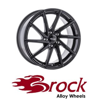 Brock B37 8x18 5/112 ET35 Schwarz Glanz