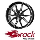 Brock B40 8x19 5/100 ET39 Schwarz Front-poliert