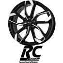 RC-Design RC34 7x18 5/110 ET40 Schwarz Front-poliert