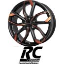 RC-Design RC34 8x19 5/112 ET50 Black-Orange matt-lackiert