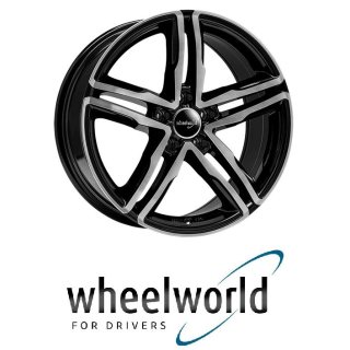 Wheelworld WH11 7,5x17 5/112 ET37 Schwarz Hochglanzpoliert