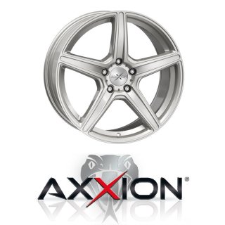 Axxion AX7 8.0x18 5/112 ET48 Solid Titanium Silber matt lackiert