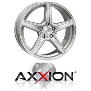 Axxion AX7 8.5x19 5/112 ET45 Solid Titanium Silber matt lackiert