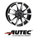Autec Brixen 7x18 5/112,0 ET45 Schwarz poliert