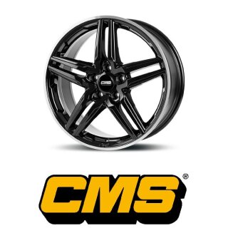 CMS C29-Aero 9,5x19 5/114,3 ET45 Diamant Horn Schwarz Glanz