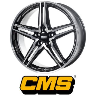 CMS C29-Aero 9,5x19 5/114,3 ET45 Diamant Schwarz Glanz