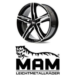 MAM A1 8x19 5/112,0 ET30 Black Front Polish