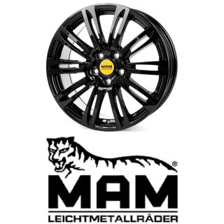 MAM A4 7,5x17 5/114,3 ET38 Black Painted