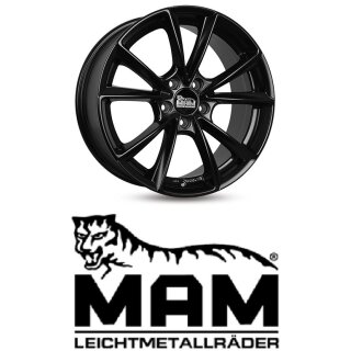 MAM A5 8x19 5/112,0 ET45 matt Black Painted