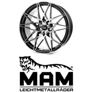 MAM B2 8x18 5/112,0 ET30 Black Front Polish