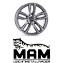 MAM RS3 8,5x20 5/112,0 ET45 matt Palladium Front Polish