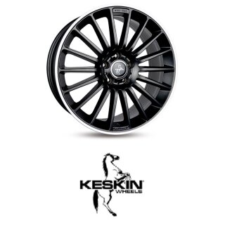 Keskin KT15 8x18 5/112,0 ET45 matt Black Lip Polish