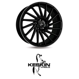 Keskin KT17 8x18 5/112,0 ET45 matt Black Lip Polish
