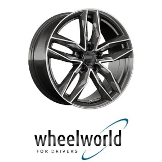 Wheelworld WH40 7,5x18 5/112,0 ET25 Schwarz Hochglanzpoliert
