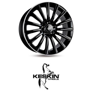 Keskin KT18 8,5x19 5/112,0 ET30 Black Lip Polish