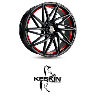 Keskin KT20 8,5x19 5/112,0 ET45 matt Black Red Inside