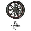 Keskin KT20 8,5x20 5/112,0 ET45 Black Painted Red Inside