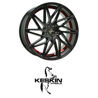 Keskin KT20 8,5x20 5/120,0 ET35 Black Painted Red Inside