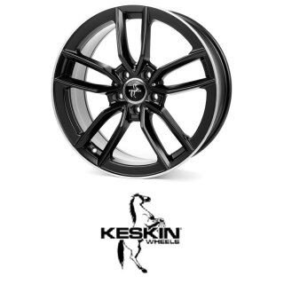 Keskin KT21 7,5x17 5/114,3 ET45 matt Black Lip Polish