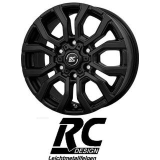 RC-Design RC35 7,5x17 6/139,7 ET25 Satin Black Matt
