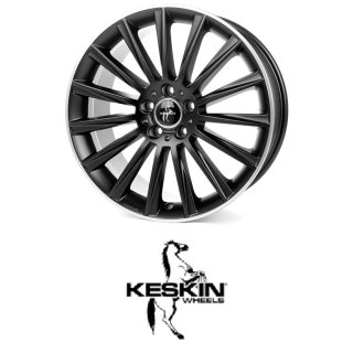 Keskin KT18 10x22 5/130,0 ET58 matt Black Lip Polish