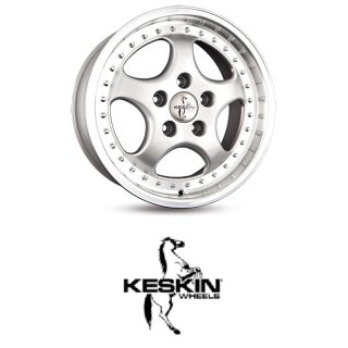 Keskin KT2 9,5x18 5/130,0 ET52 Silver Lip Polish