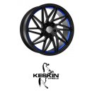 Keskin KT20 8,5x20 5/112,0 ET45 Black Painted Blue Inside