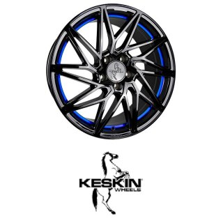 Keskin KT20 8x18 5/112,0 ET30 Black Painted Blue Inside
