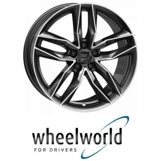Wheelworld WH40 8x19 5/112,0 ET43 Dark Gunmetal Hochglanzpoliert