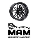 MAM B2N 8,5x19 5/120,0 ET35 Black Painted